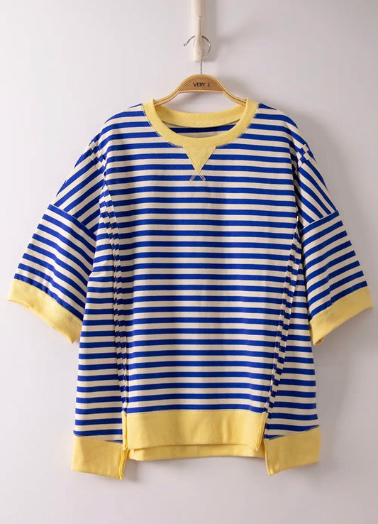 Stripe Blue/Cream Top