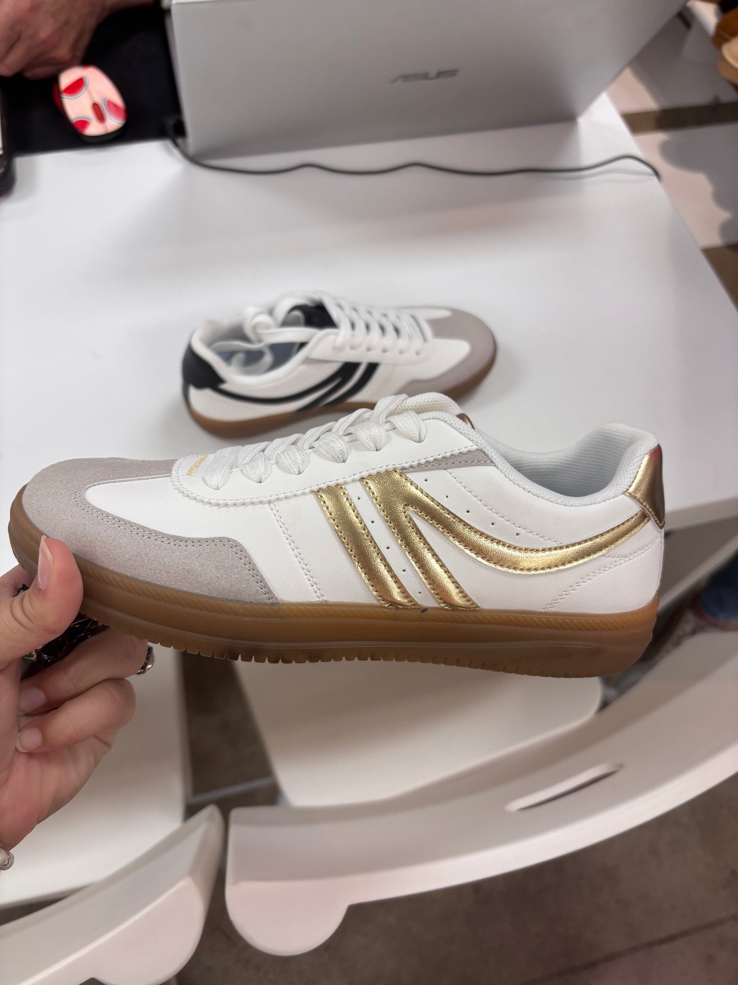 Ashley Gold Sneakers