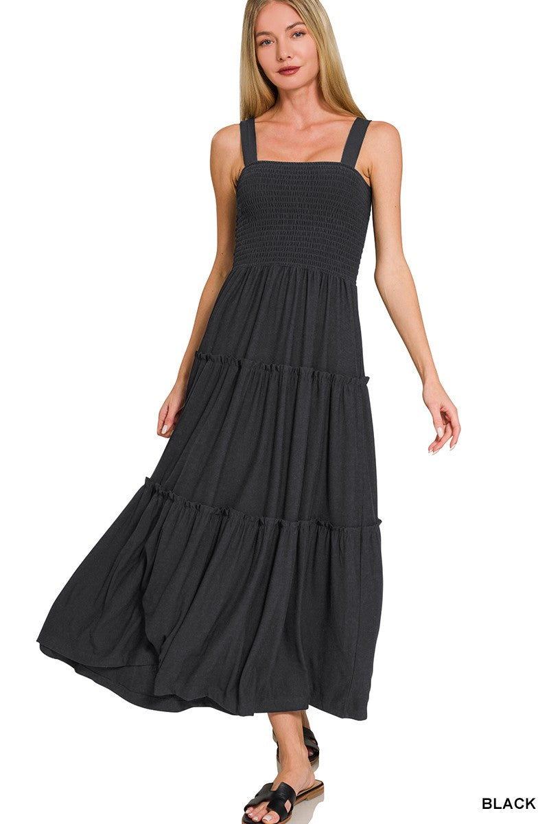 Black Smocked Dress